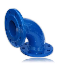 Q-Stück aus Gusseisen, EKB beschichtet, blau