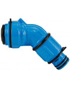 Winkeldrehfitting 45° mit ZAK®-Spitzende und Steckfitting